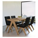 Židle Black jídelní, 76x50x90 cm, dřevo, textil