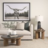 Stolek Black kulatý na třech nohách, velký, 90x90x