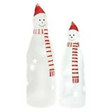 Sněhulák LED svítící Feber 24cm 