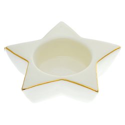 Svícen Onyx hvězda na čajovku, 10x9x3 cm, keramika 