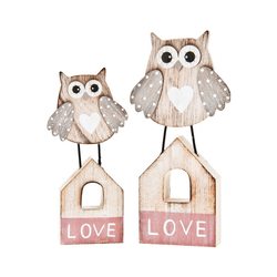 Sovička LOVE velká, 10x2.5x21 cm, dřevo