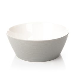 Salátová miska světle šedá, 19x19x7 cm, keramika