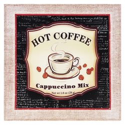 Obrázek Coffee, 2x38x38 cm, textil 