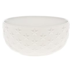 Miska bílá, motiv hvězda