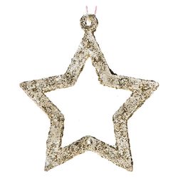 XxX_ Visící ozdoba hvězda, pěticípá, třpytivá, 5,5