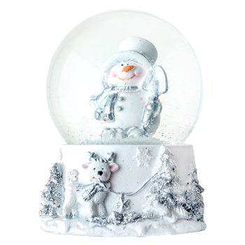 Sněžítko Sněhulák v bílém klobouku, 7x7x9 cm