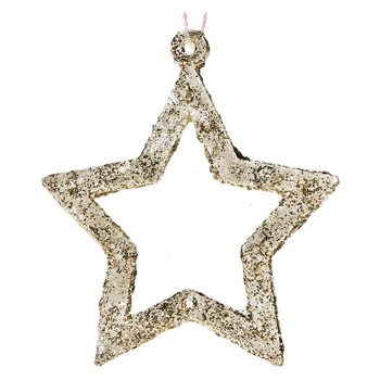 XxX_ Visící ozdoba hvězda, pěticípá, třpytivá, 5,5 